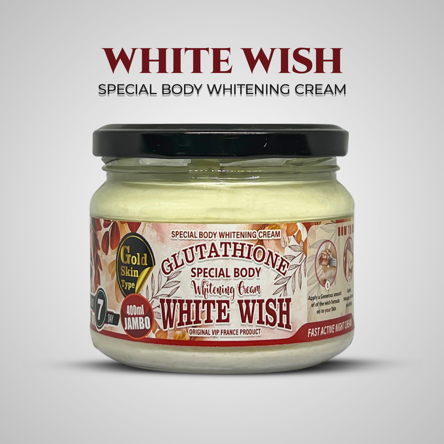 White Wish | Special Body Whitening Cream 400ml